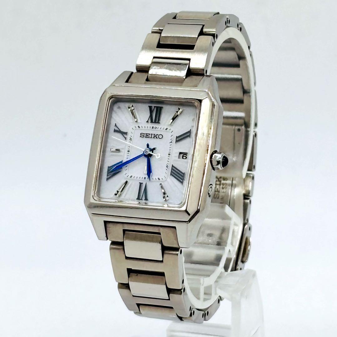 【美品】セイコー ルキア 1B22-0CF0 シルバー 動作良好 腕時計