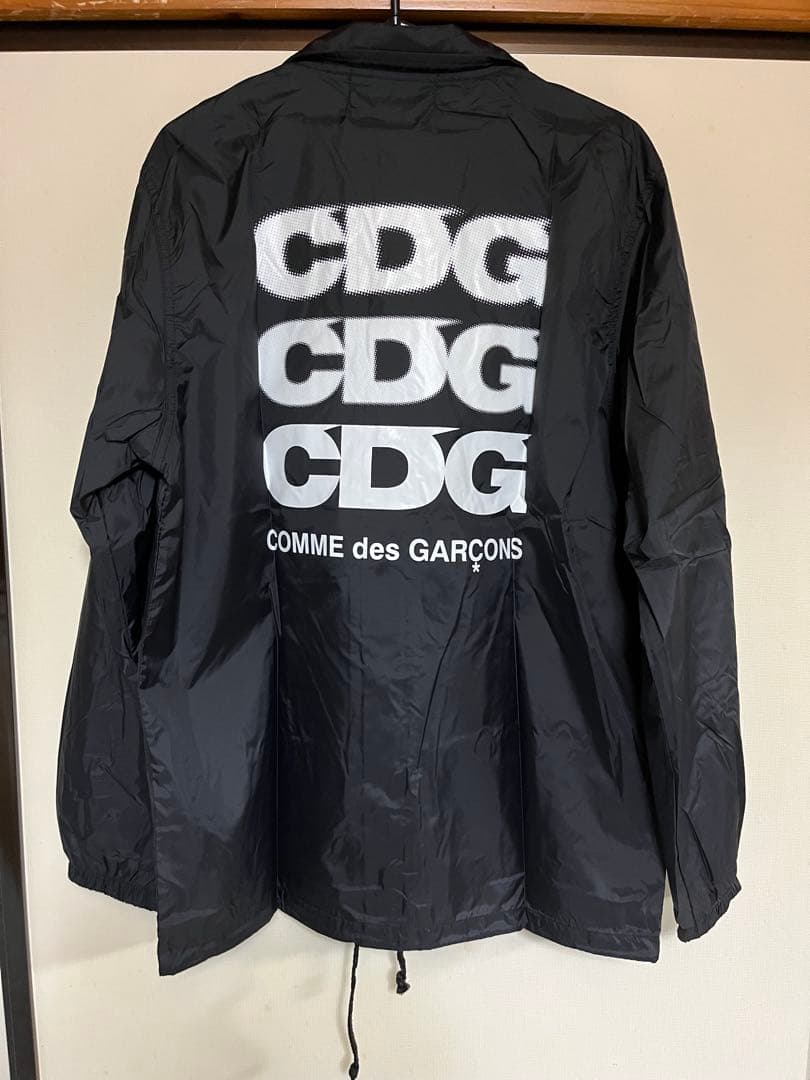 CDG ブラック ナイロンジャケット M