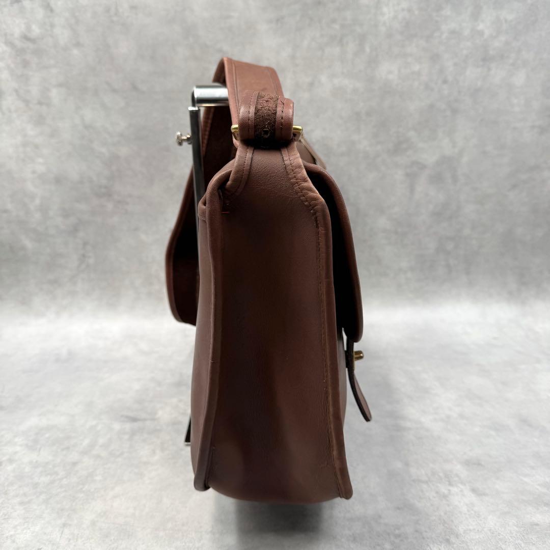 コーチ メトロポリタン ビジネスバッグ ブラウン レザー ターンロック