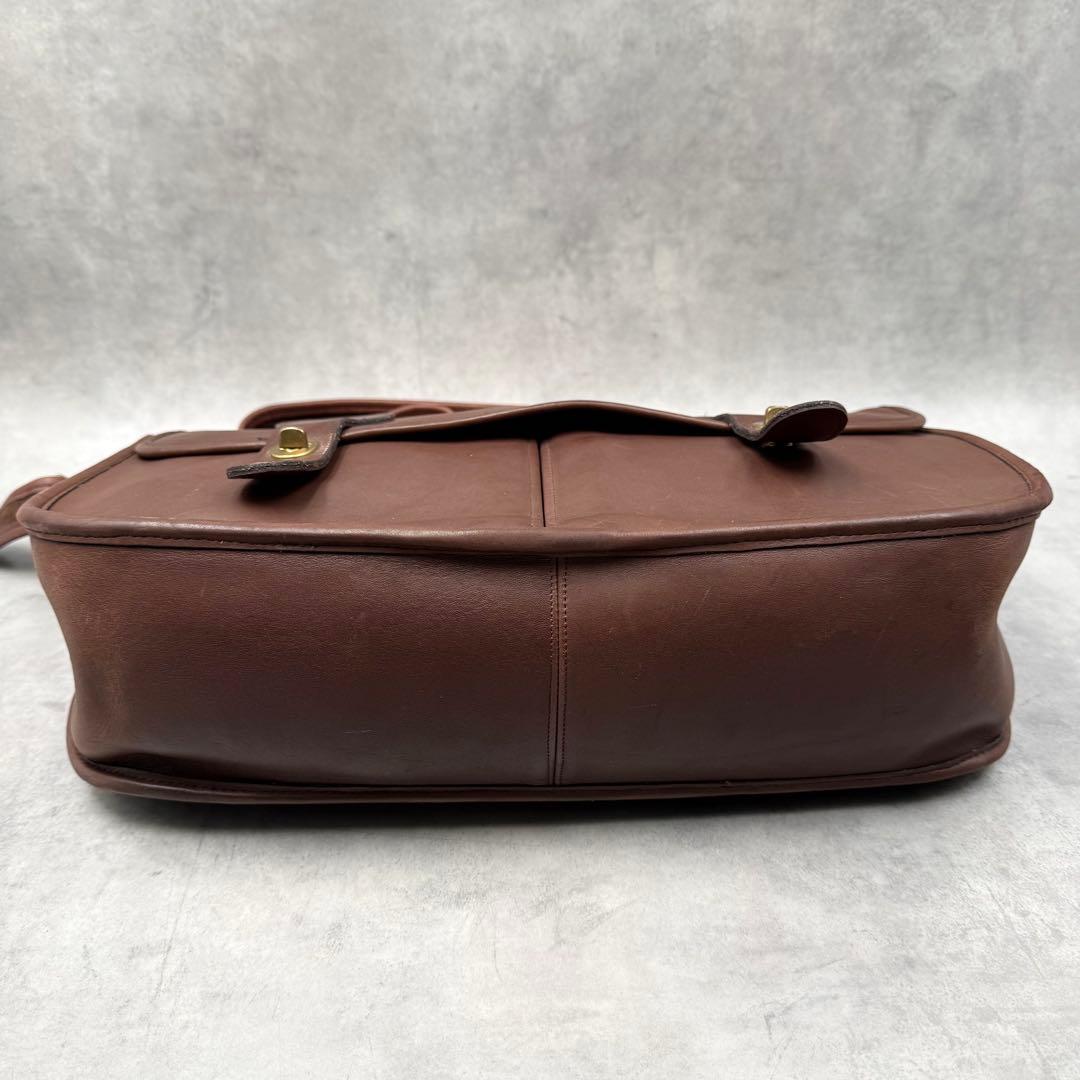 コーチ メトロポリタン ビジネスバッグ ブラウン レザー ターンロック