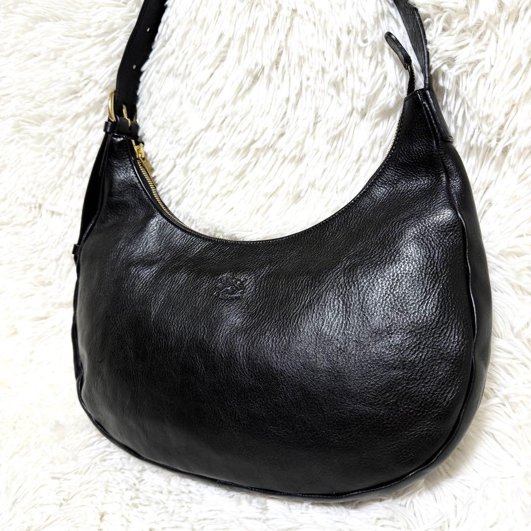 美品 イルビゾンテ ハーフムーン ワンショルダー ショルダーバッグ 新タグ 現行