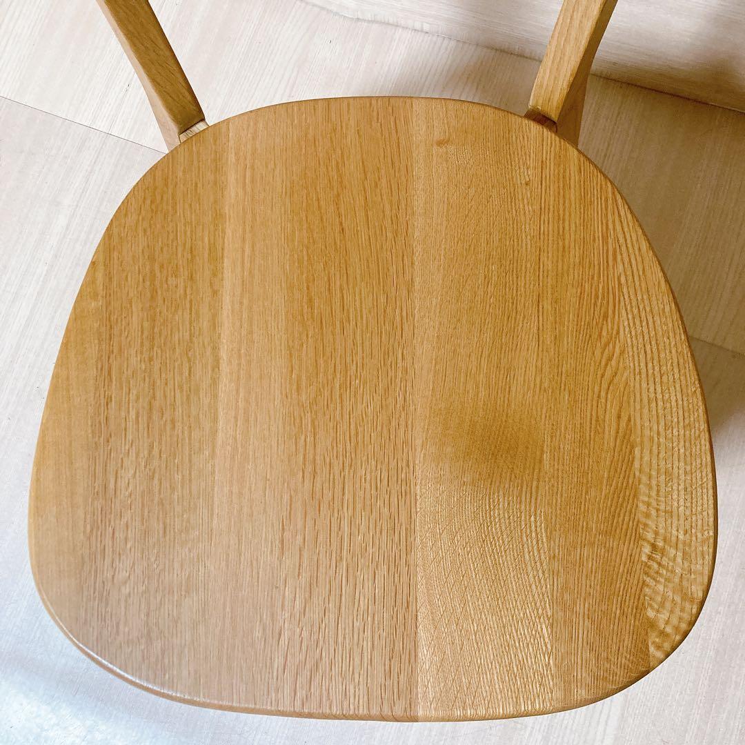 ダイニングチェア リバー  オーク材 無垢天然木 椅子 大川家具 ①