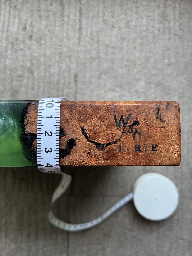 wire ウィレ ウッドレジンプレート 植物 アガベ 塊根植物 台座 美品