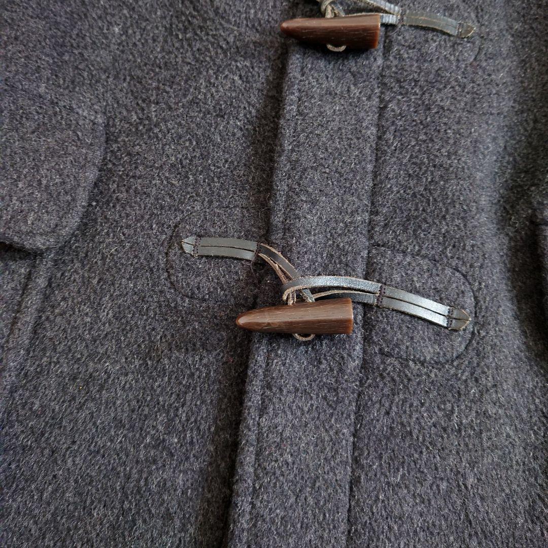 グローバーオール　ダッフルコート　グレー　裏地チェック　40　L相当　英国