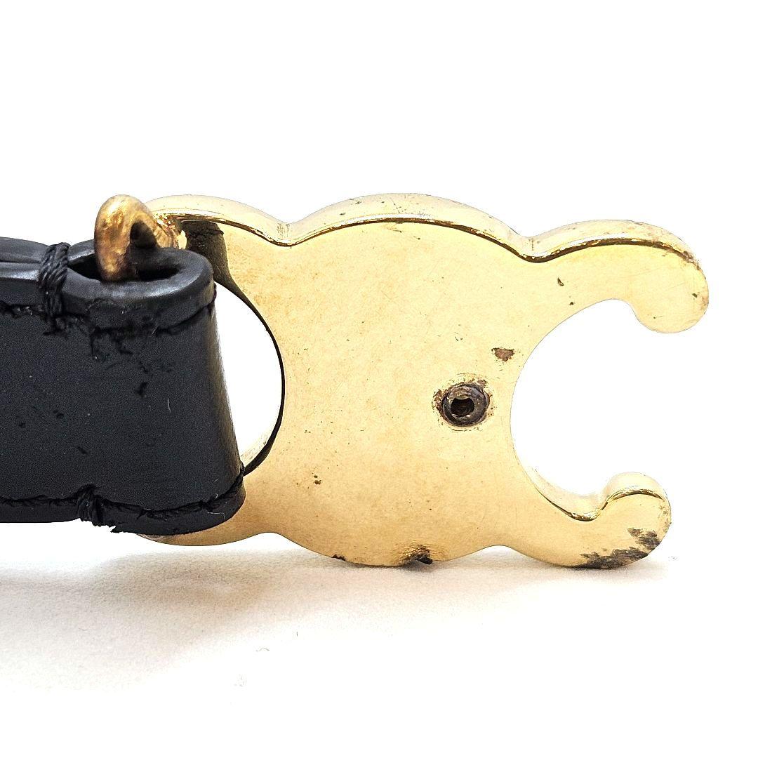 CELINE セリーヌ 黒 トリオンフ ベルト ティーン ジャンク品