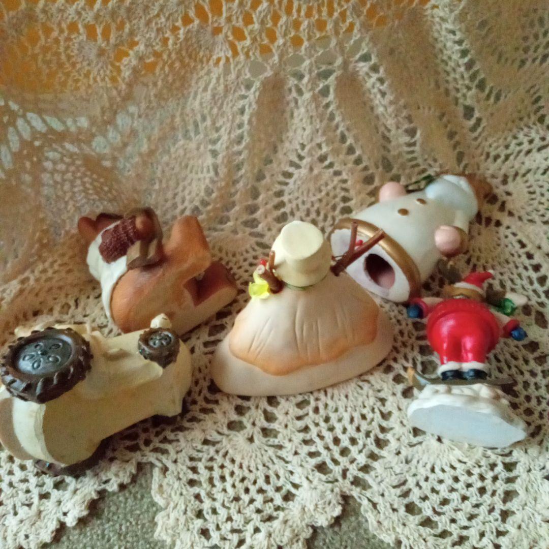 クリスマス置物　サンタ・トナカイ・ベアー・雪だるま置物　クリスマスインテリア雑貨