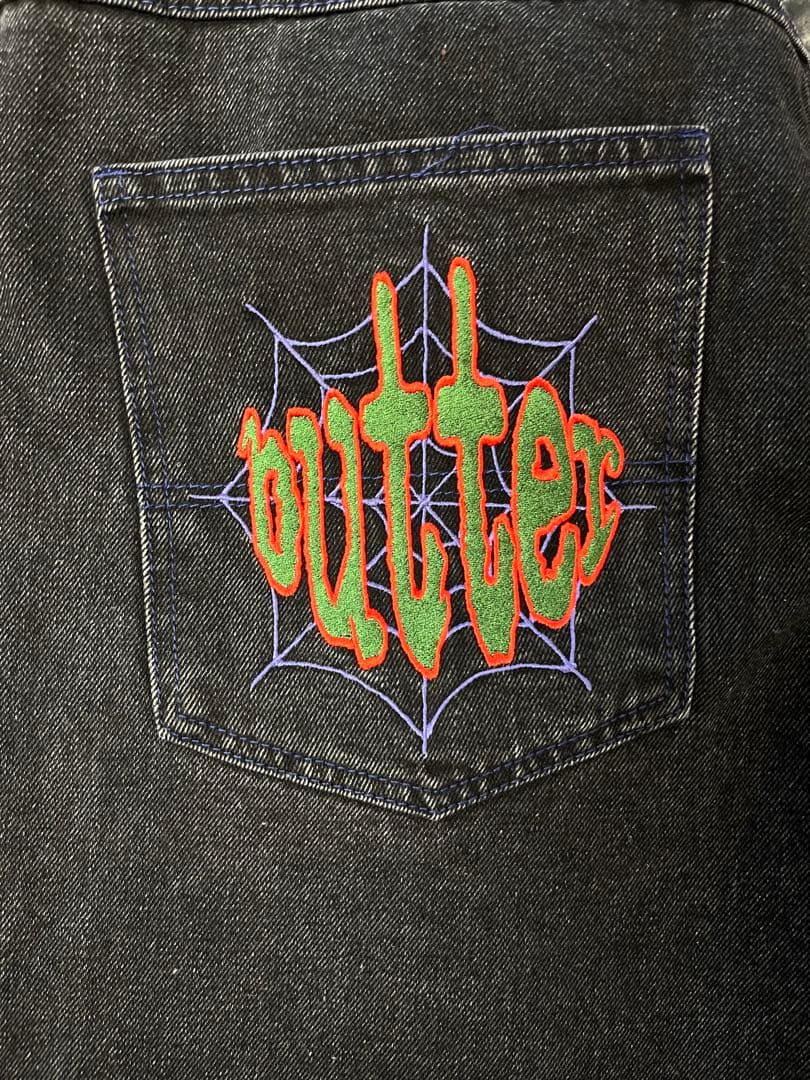 (激レア)Butter goods デニムスパイダーウェブ刺繍