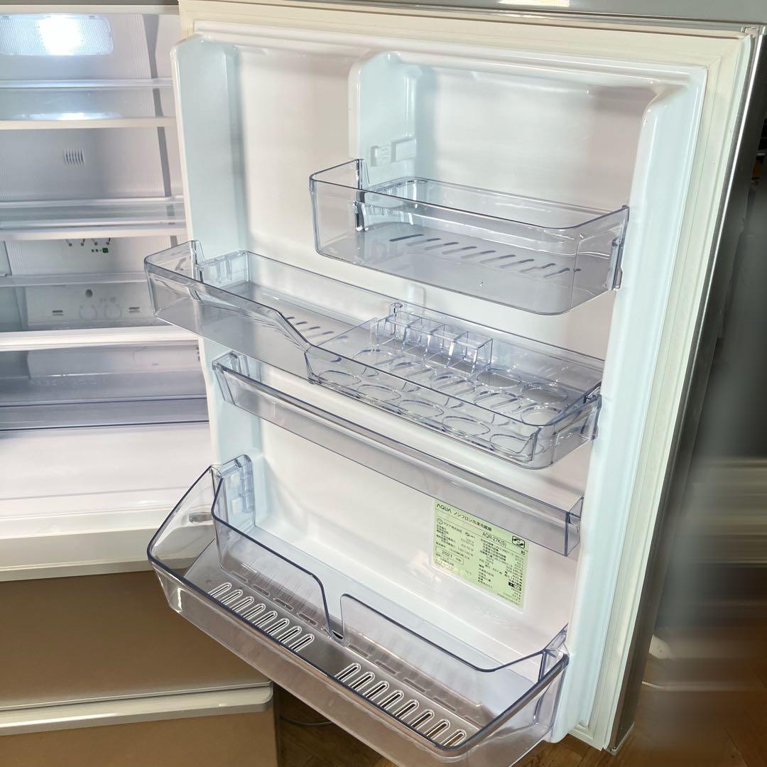 【送料込み】AQUA 冷蔵庫 中型 AQR-27K 272L 2021年 3ドア