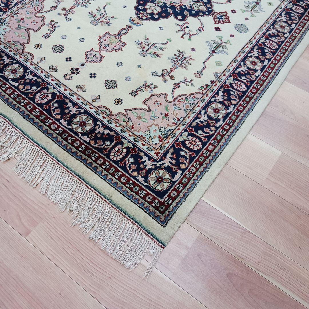 Y3059 パキスタン絨毯 182×125㎝ ウール 手織り トライバルラグ