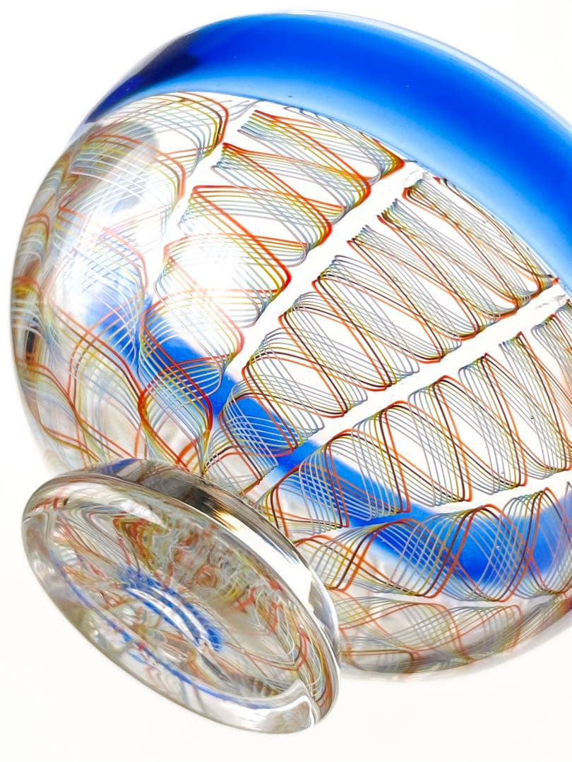 吹きガラス　うつわ　レースガラスA