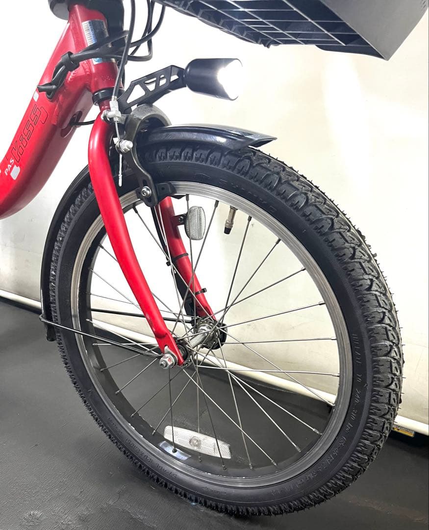 1年保証 送料無料　ヤマハ　パスミニアン　20インチ 赤色　電動アシスト自転車