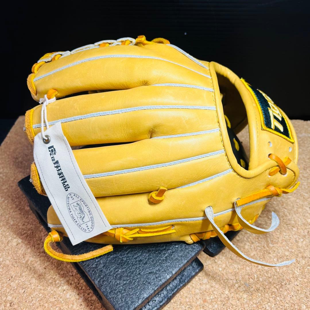 【未使用】美津和タイガー硬式野球ニ塁手用グローブHGFM13SIー401 右投げ