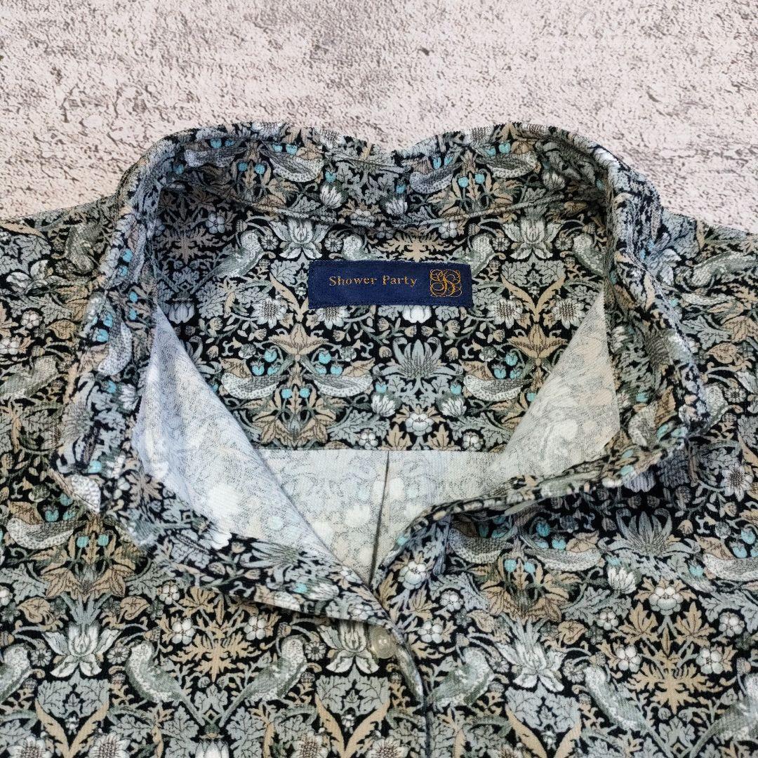 24AW 極美品 シャワーパーティー コーデュロイリバティシャツ いちご泥棒
