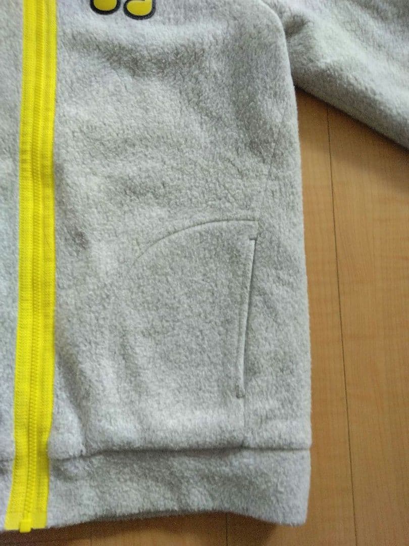 【美品】アルチビオ ボアフリースジャケット 裏蓄熱 グレー/イエロー サイズ36