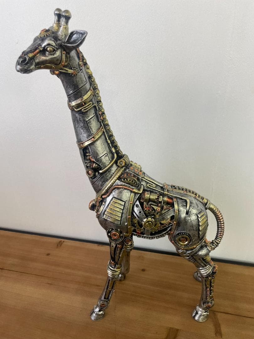 メカ麒麟　キリン　置物　オブジェ　インダストリアル　アニマル　動物　ロボット