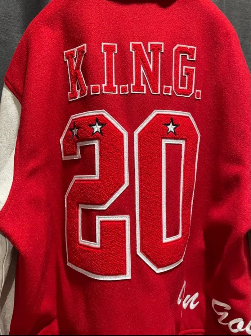 ジャケット・アウター Supreme King Hooded Varsity Jacket XL