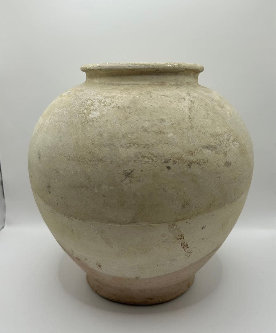 超貴重　唐時代　白磁大壺　アンティーク　送料込み0626