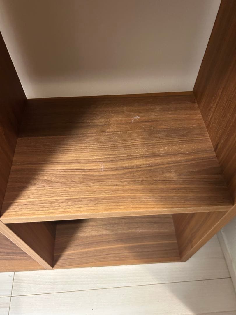 無印良品　スタッキングシェルフ　5段×2列　ウォールナット