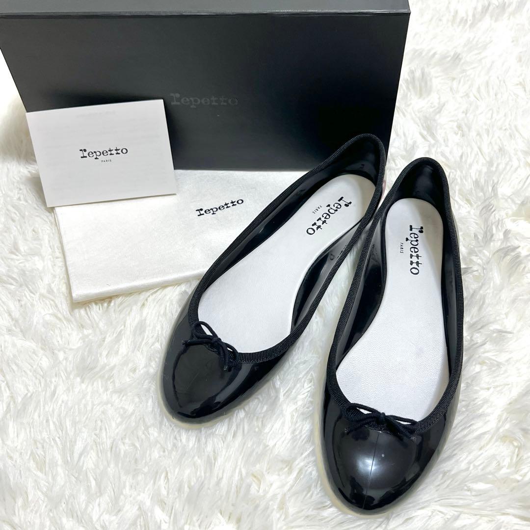 ✨未使用級✨ repetto サンドリオン バレエシューズ 黒 24.5cm