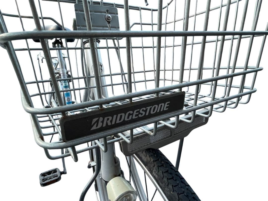 シティサイクル シルバー 前カゴ付き