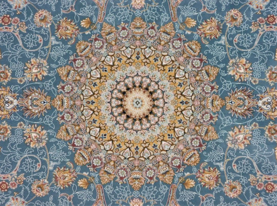 225万ノット！超高密度織 絨毯！本場 イラン産150×225cm‐201701
