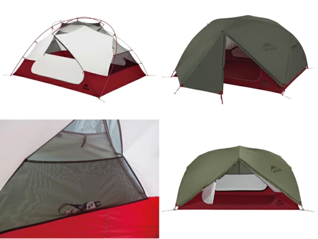 『中古美品』3人用　MSR エリクサー3 テント  グリーン