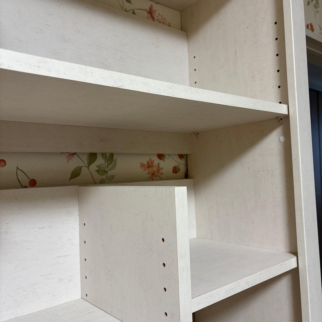 ユーアイ　ホワイト木製棚　W85D29H193