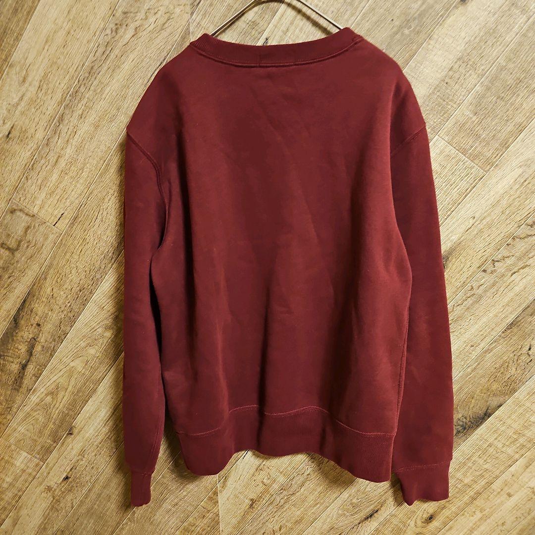 大人気❗ポロラルフローレン　ベアプリント　裏起毛スエットトレーナー　ボルドー　S
