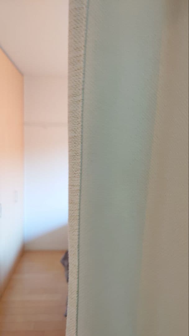 ニトリ　オーダー　裏地付遮光カーテン＋カーテンレール　幅約2.9m✕高240cm