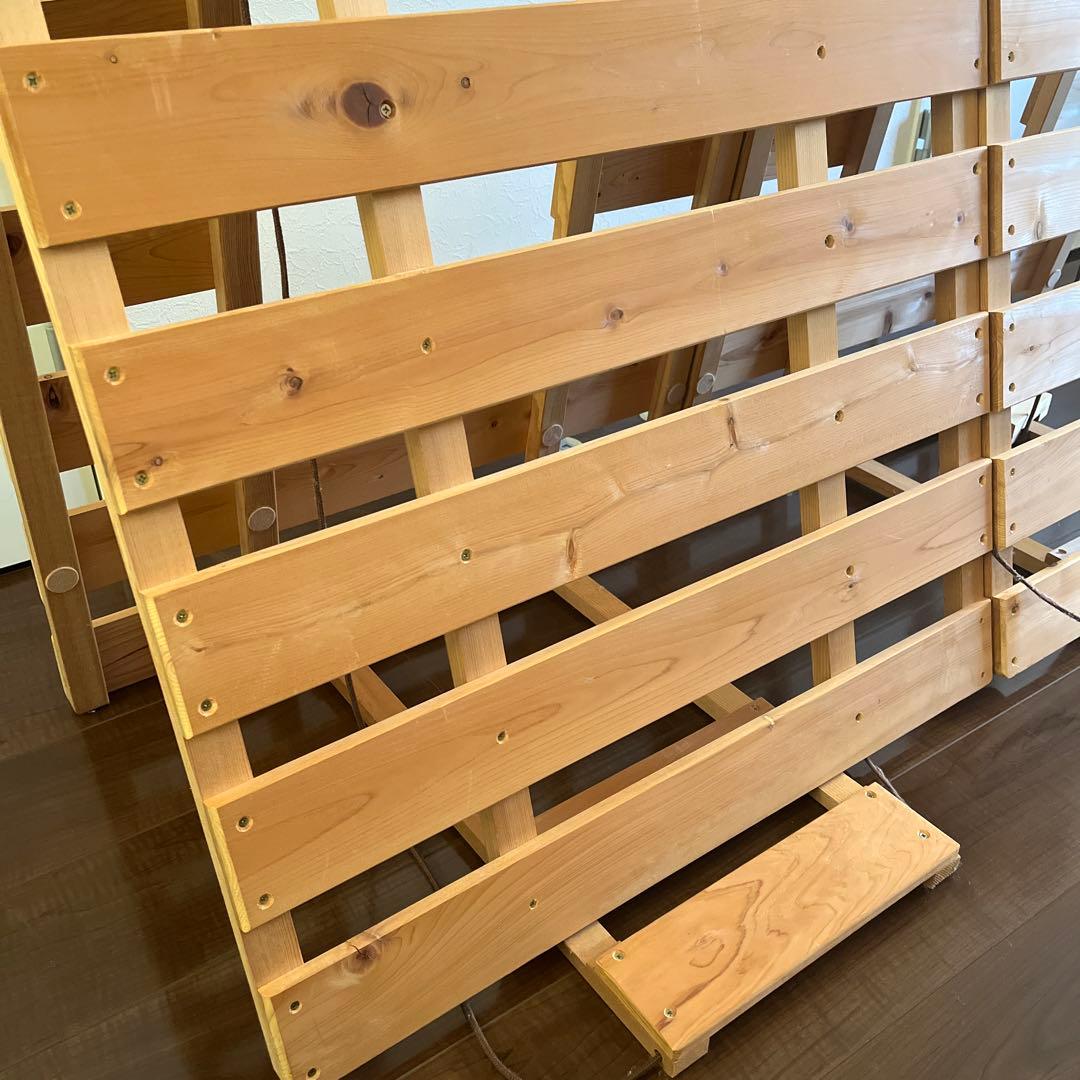 木製すのこベッド ダブル