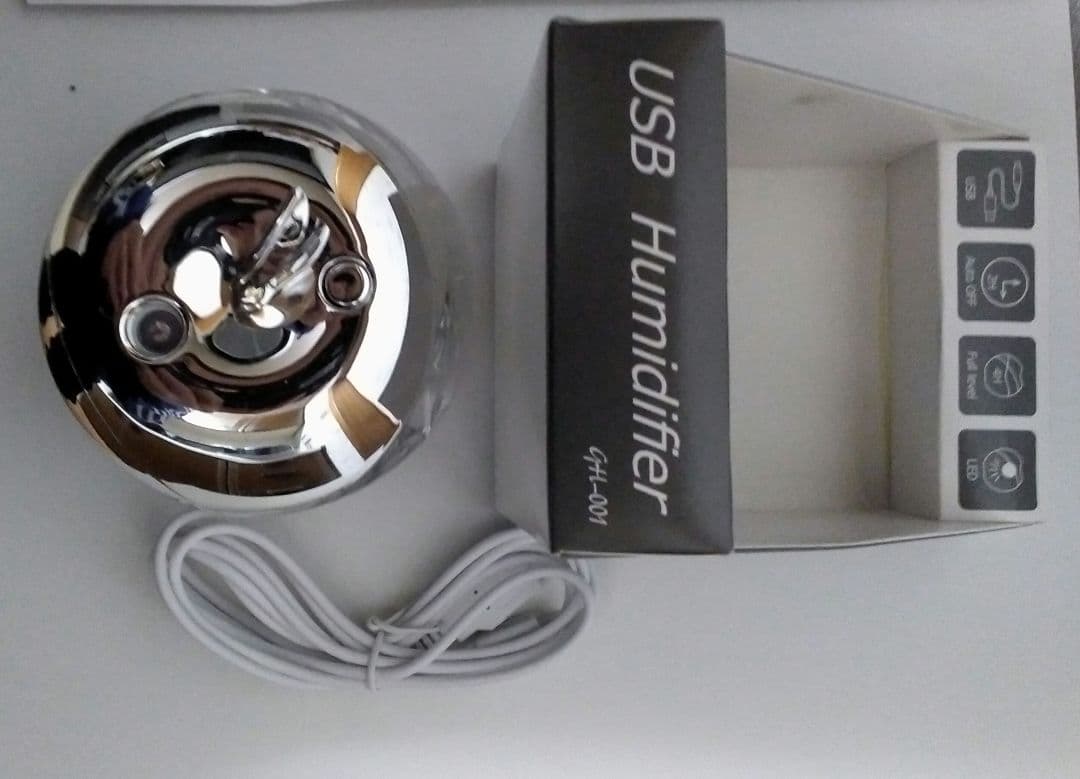 値下【新品未使用】オートタイマー付USBりんご型加湿器_パソコン等のUSB電源に