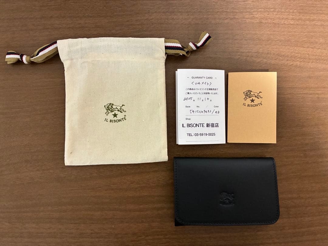 IL BISONTE 名刺入れ ブラック