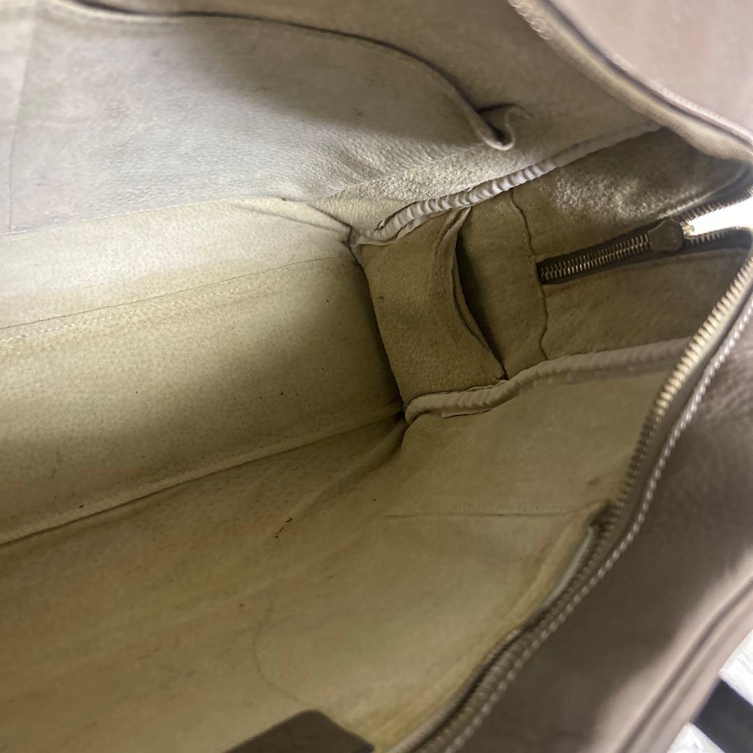 cisei 0901 シュリンクレザーブリーフケース シセイ チセイ　グレージュ