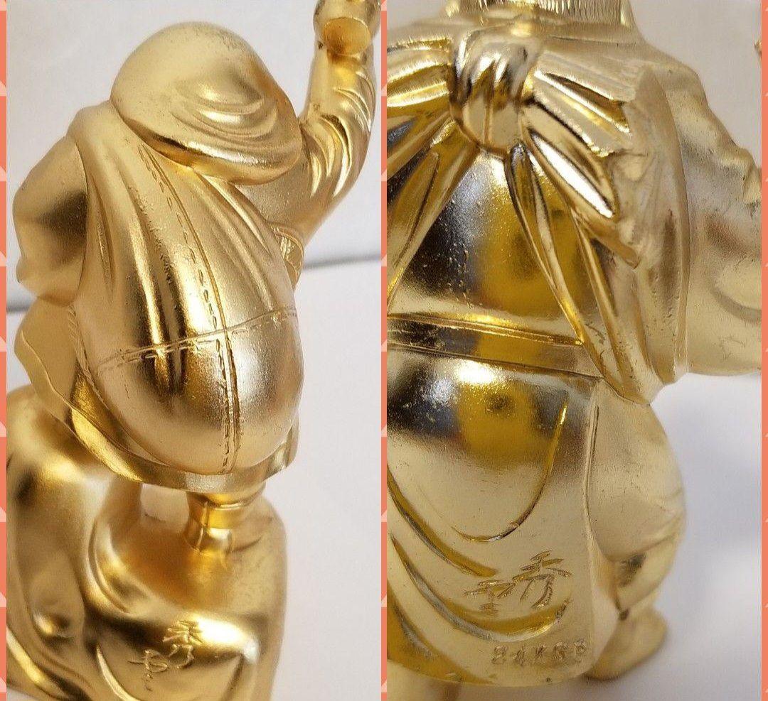 開運【純金メッキ】七福神　牧田秀雲作