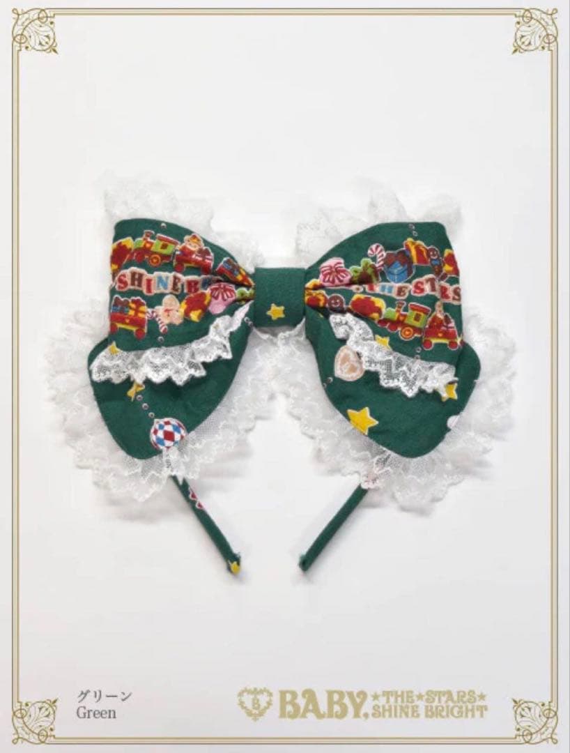 くみゃちゃんのDoki★Doki Christmas Party柄 グリーン