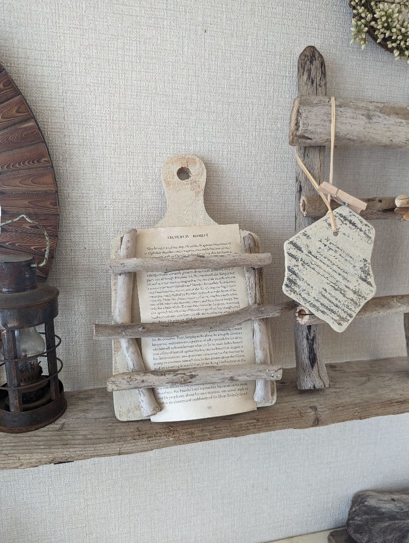 流木インテリア ラダー シャビー