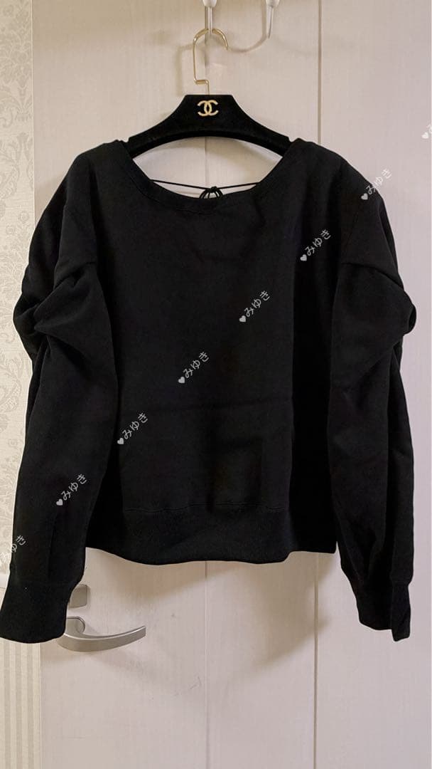 THE TOE Opern Off-shoulder Sweat ブラックM