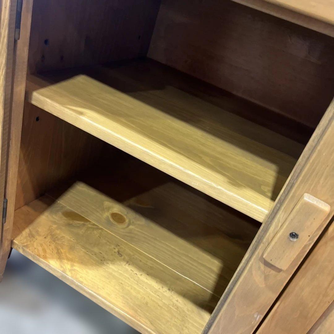 【アンファン】カントリー調カップボード◇訳あり◆