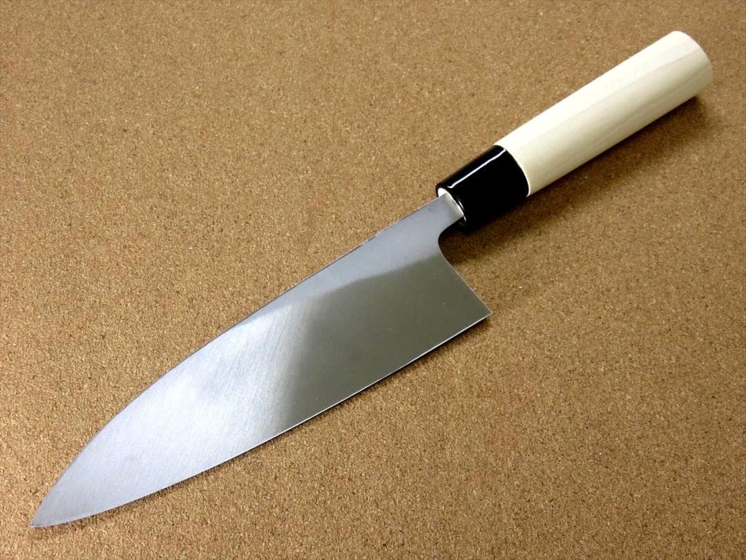 関の刃物 出刃包丁 165mm 片刃 右利き 魚 鳥 スッポン 肉解体 厚く重い