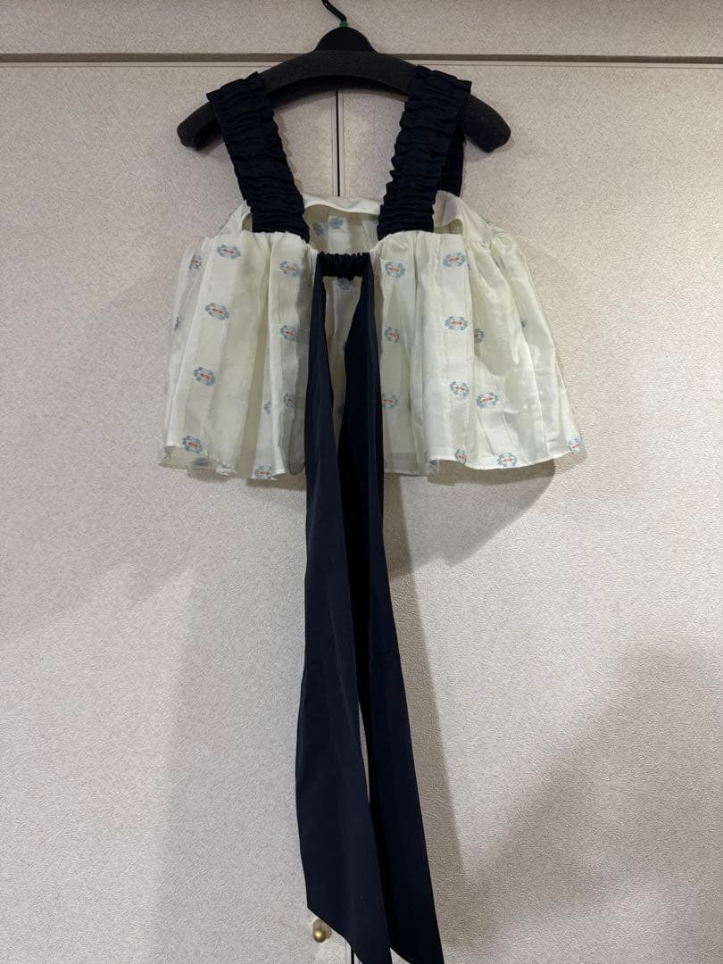 数回着用 【shirocon】【yori】マーガレットバックリボンキャミ 38