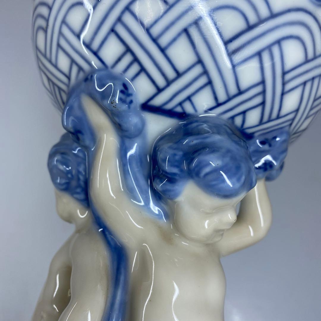 ロイヤルコペンハーゲン　フルレースコンポート　高さ39㎝ 東Y7-0123☆1F