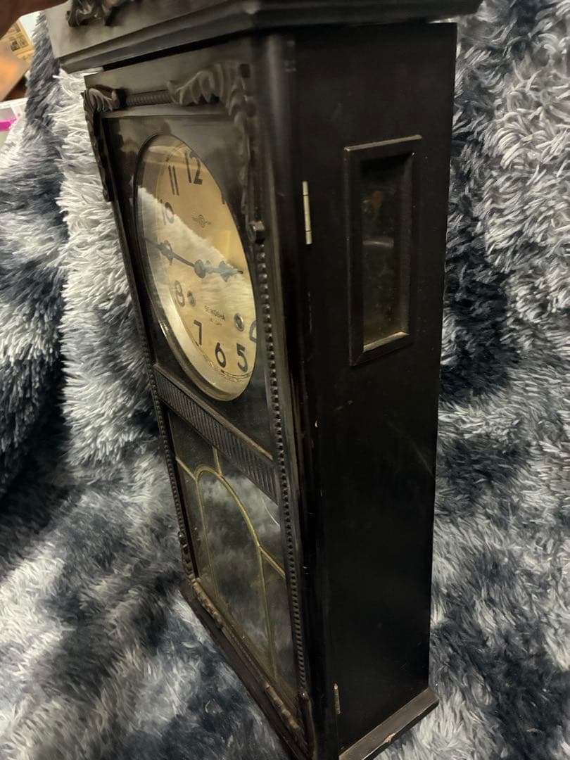 B）SEIKOSHA セイコー社 精工舎 振り子時計　昭和レトロ ゼンマイ式