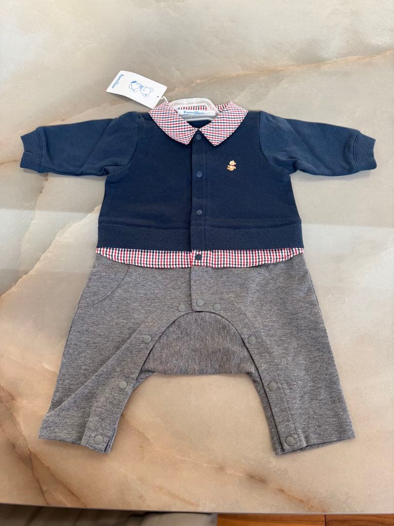 定価14300円新品未使用タグ付きファミリアロンパース60