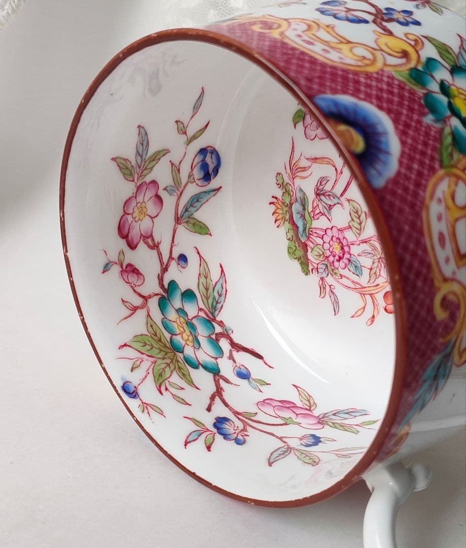 希少　美品　サルグミンヌ　ミントン　ショコラカップ　フランスアンティーク