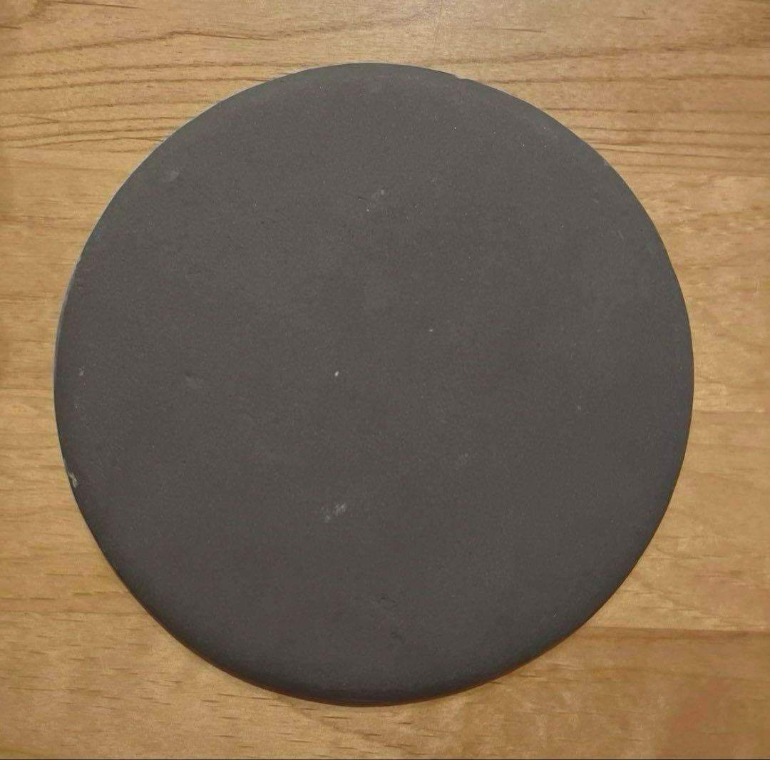 吉田次郎　プレート　平皿　板皿　グレー