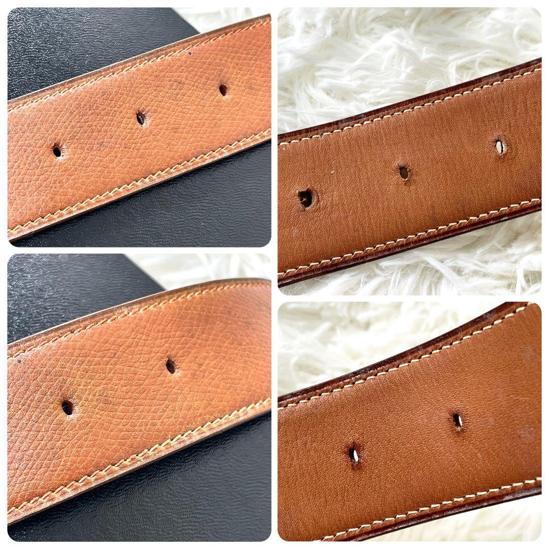 エルメス　HERMES レディース　ベルト　ブラウン　ゴールドバックル
