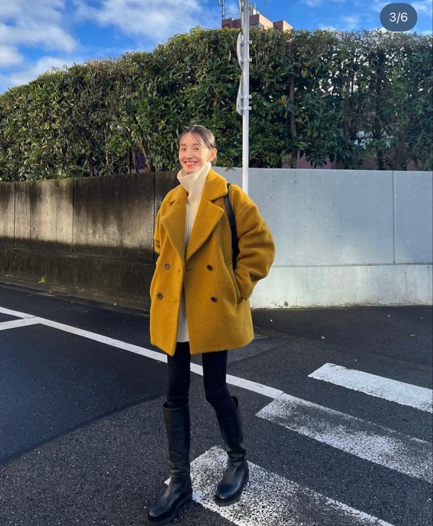 ジャケット・アウター CLANE OVER LINE DOUBLE COAT