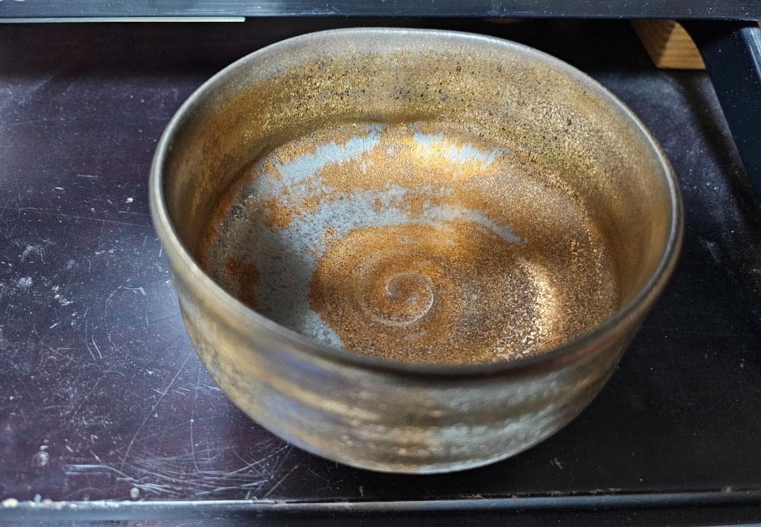 ル*２様 幕末から明治の布志名焼 金流し茶碗 珍品です