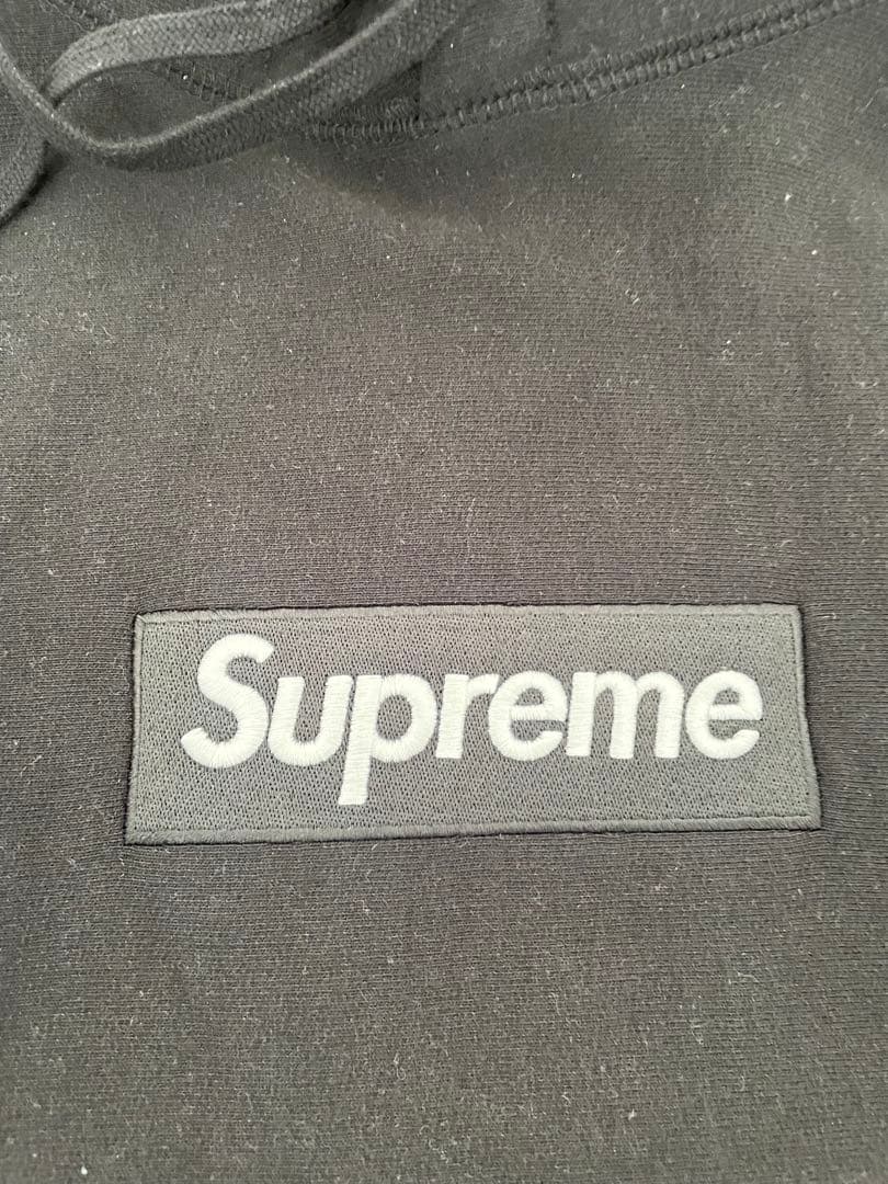 トップス Box Logo Hooded Sweatshirt BLACK