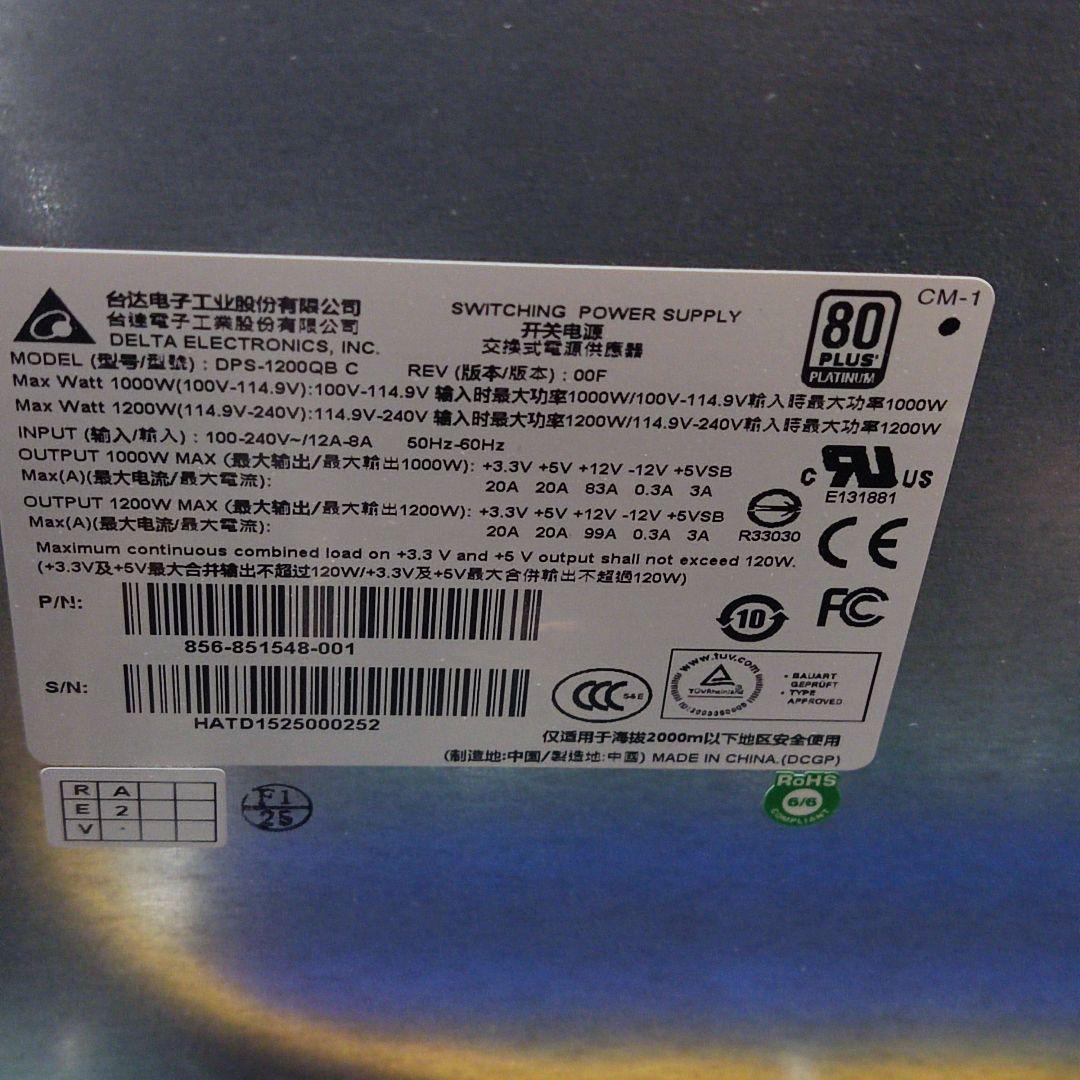 gtx970/36コア72スレッドi9超/32GB/1200Wプラチナ電源